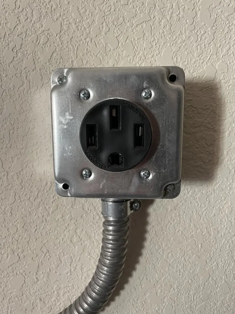 NEMA 14-50 outlet installed for Electrical Panel Upgrade in Mountain Home